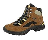 Brütting Chimney Rock Unisex Erwachsene Trekking- & Wanderstiefel, Braun/ Schwarz/ Gelb, 43 EU