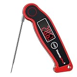 ThermoPro TP19 IPX67 Wasserdichtes Küchenthermometer Fleischthermometer Grill-Bratenthermometer mit Magnethalterung für Braten, Wein, BBQ