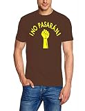 Coole-Fun-T-Shirts NO Pasaran ! T-Shirt Braun-Gelb Gr.XXL