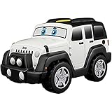 Bb Junior Jeep Touch and Go: Spielzeugauto Wrangler Unlimited mit Motorengeräuschen, fährt auf Knopfdruck los, ab 12 Monaten, weiß (16-81801)