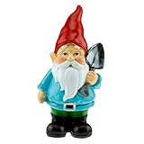 Gartenzwerg Schaufel Figur Statue für Rasen Ornamente, Innen- oder Außendekoration | 27,9 cm hoch Poly