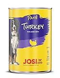 JosiDog Paté Turkey (12 x 400 g) | Premium Hundefutter Pastete | Pastete mit Pute für ausgewachsene Hunde | Hundefutter | powered by JOSER