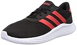 adidas Herren LITE Racer 2.0 Sneaker, Core Black/Vivid Red/Cloud White, 46 EU