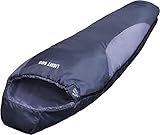 EXPLORER LIGHT 600 Schlafsack ultraleicht klein warm 210 x 75 cm Mumienschlafsack Hüttenschlafsack -2°C Outdoor Camping Kapuze Wandern Sommerschlafsack Kompressionspacksack