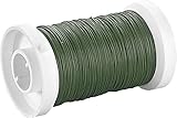 KnorrPrandell 6467474 Blumendraht, 0.35 mm Durchmesser, moosgrü