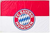 FC Bayern München Flagge mit Ösen Fahne Logo ca. 100x150 cm Fanartik