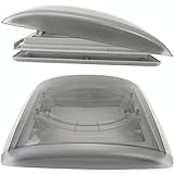 MPK VisionVent M getönte Klarglas Dachluke Dachfenster Dachhaube 40 x 40 mit Rollo und Netz g