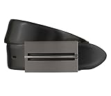 LLOYD Men's Belts Gürtel Herrengürtel Ledergürtel Koppelschließe Schwarz 6389, Länge:105 cm, Farbe:Schw