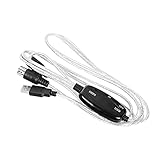 MIDI auf USB-Kabel, Musik-Tastatur auf PC, Kabel, Adapter, Musik-Tastatur, Piano auf PC, Laptop, MIDI auf USB-Schnittstellenkonverter für Windows Vista (Größe: 1 Stück)