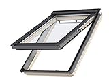 Original Velux Klapp-Schwingfenster GPL aus Holz mit Eindeckrahmen (66 x 118 (FK06))