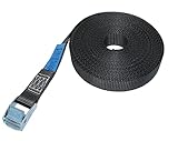 Spanngurt Zurrgurt Klemmschloss Anthrazit LC 250 daN Klemmschlossgurt 25 mm Breit Pool Zelt Extra Lang (10 Meter x 25 mm)