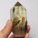 ABCABC 1 stücke Natürliche Citrin Quarz Kristall Stein Mineral Probe Zauberstab Point Tower Home Decoration Sammlung (Size : 60g)