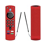 Pratvider 2 Stücke Schutzhülle Für Alexa Sprachfernbedienung (3. Generation),Anti-Drop Weiche Silikonhülle Fire Stick TV Mit Anti Verlust G