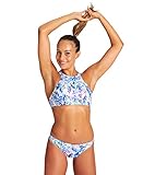 ARENA Damen Rulebreaker Think Crop Bikini Athletic Sport Schwimmtop, Damen, Bikini, Rulebreaker Think Crop Bikini Top Athletic Sport Swim Top for Women, Reflexion Floral, M