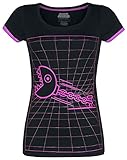 Super Mario Chain Chomp Frauen T-Shirt schwarz/pink S