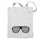 Kiwistar Raver Shutter Brille Tragetasche Baumwolltasche Stoffbeutel Umhängetasche Langer Henk
