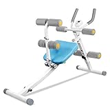 Rückentrainer & Bauchtrainer 2 in 1, Klappbarer Sit-up Bank, Abdominal Crunch-Maschine Exerciser Hometrainer Bauchmuskelgerät, AB Trainer mit LED Anzeige, Höhenverstellbar, Nutzergewicht bis 100KG