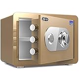 SOFACTY Tresore Für Zuhause Feuerfeste wasserdichte Und Diebstahlsichere Aufbewahrungsbox Aus Stahl Kann An Der Wand Befestigt Werden Geeignet Für Zuhause Hotel Büro Einfach Zu Bedienen,25X35X25