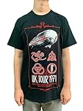 Led Zeppelin Herren Ledzeppelin_uk Tour '71_Men_bl_ts: M T-Shirt, Schwarz (Black Black), M
