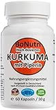 SONDERPREIS! Kurkuma & Piperin 760 mg pro Tag 60 vegane Kapseln Monatsbedarf Ohne Magnesiumstearat Vegan Glutenfrei Laktosefrei Curcuma Curcumin Beste Q