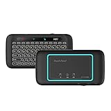 VNFWLDM Mini Bluetooth Drahtlose Tastatur Mit Touchpad-Tastatur, Unterstützung Bluetooth & 2,4G-Anschluss, Wiederaufladbare Handheld-Tastatur-Fernbedienung Für Smartphones, Smart TV