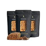 Seed Mix Eiweißbrot Backmischung 3x200 g. mit 20% Protein | für 1,65 kg Brot | Nur 4g. Kohlenhydrate | Ohne Getreide | Ohne Gluten | für Paleo, Keto, Low Carb Diät & Muskelaufbau | auch für Diabetik