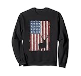 Amerikanische Flagge Hirsch Jagd – Distressed USA Sw