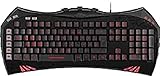 Speedlink VIRTIUS Advanced Gaming Keyboard - Gamer Tastatur für PC / Computer, 10-Tasten-Rollover-Technik, 84 Tasten konfigurierbar, schw