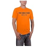 Touchlines Unisex/Herren T-Shirt How I Met Your Mother - The BRO Code, orange, M, B1742