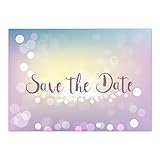 15 x Save the Date Karten mit Umschlag/Zauberhafter Verlauf/Hochzeit/Heiraten/Geburtstag/Einladung/Verkündung