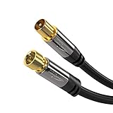 KabelDirekt – SAT/TV Kabel – 10m (75 Ohm, F-Stecker  Koax Stecker, Koaxialkabel geeignet für TV, HDTV, Radio, DVB-T2, DVB-C, DVB-S, DVB-S2) – PRO S