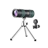 Fernglas für Erwachsene, 8–24 x 30 Monokular-Teleskop, Zoom-Teleskop mit tragbarem BAK4-Prisma, FMC-Objektiv, Spektiv mit Smartphone-Adapter und Stativ für Vogelbeobachtung, Sp