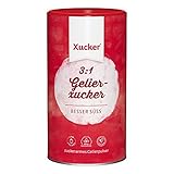 Xucker 3:1 Gelierxucker mit Xylit - leckere Gelierzucker Alternative mit Birkenzucker I Veganer Gelierxucker von Xucker zum Kochen für Marmelade & Gelees (1 kg)