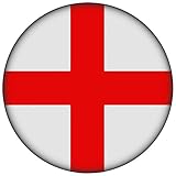 FanShirts4u Button/Badge/Pin - I Love ENGLAND Fahne Flagge (England/Flagge)