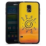 DeinDesign Silikon Hülle kompatibel mit Samsung Galaxy S5 Neo Case schwarz Handyhülle Naruto Shippuden Offizielles Lizenzprodukt Uzumak