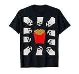 Lustiger Fun Artikel Moin Möwen Pommes Burger Geschenk T-S