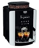 Krups EA8178 Arabica Display Quattro Force Kaffeevollautomat (1450 Watt, Wassertankkapazität: 1,8l, Pumpendruck: 15 Bar, LCD-Display) schwarz/carbon-optik