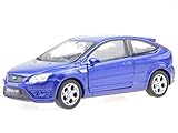 Welly Ford Focus ST 3-Türer blau Modellauto 42378 1:34