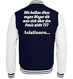 Generisch Enge Dinger: Asiatinnen | Erotik - College Sweatjacke -XXL-Oxford Navy-W