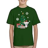 Moogle Around The Christmas Tree Final Fantasy Kid's T-S