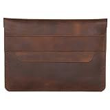 hecho. Ledertasche 'Fernando' für Apple iPad 1-6, iPad Air 1-2 & iPad Pro 9,7' - Handgefertigt, 100% echtes Leder & Fair-Trade (Lederhülle, Hülle, Etui, Tasche, Cover, Case, Sleeve)
