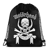 YooHome M-O-T-O-R-H-E-A-D Kordelzugbeutel Gymnastikbeutel Turnbeutel Rucksack Sportbeutel Wasserdicht Outdoor-Sp