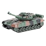 2,4 GHz Ferngesteuerter Panzer mit 4 Kanälen, Hauptschlacht-RC-Tank mit Licht und Sound, Turm-Rotation für Kinder im Alter von 8 - 16 J