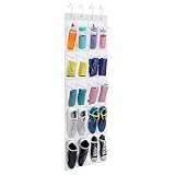 MaidMAX Schuhaufbewahrung, Schuhorganizer über Tür, hängendes Schuhregal, Türorganizer, Hängeorganizer für Bad Küche, multifunktionale Aufbewahrungstasche, platzsparend-transparent 20 T
