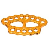 Kletterausrüstung, Rigging Plate Aluminiumlegierung Langlebig Robust 15 Löcher 45KN Bear Plates für Bergsteigen Klettern, Höhlenforschung