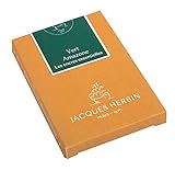 Jacques Herbin 11037JT Tintenpatronen, international groß, für Füllfederhalter und Tintenroller, Amazongrü