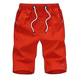 CYGGA Herren Jungen Badeshorts für Männer Kurz Badehose für Herren Lang Mehr Taschen Badeshorts Männer Wasserabweisend Boardshorts Schnelltrocknen Schnelltrocknend Boardshorts Strand S