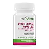 McVital Multi Enzym Komplex • 90 Kapseln • Mit Bromelain und Papain • Amylase, Protease, Lactase, Lip