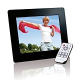 Intenso Photobase Digitaler Bilderrahmen (20,3cm (8 Zoll) Display, SD Kartenslot, Fernbedienung) schw