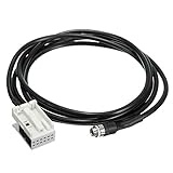 Andifany Auto 3,5 Mm 12-Polige Audio-Musik-Aux-Kabel-Eingangsadapter für Mercedes W169 W203 W209 W221 W164 R230